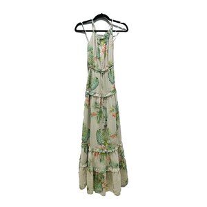 LOST + WANDER Taupe Tropical Women's Dress XS